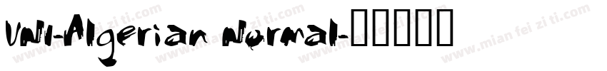 VNI-Algerian Normal字体转换